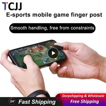 1-6 шт. Игровые перчатки на кончиках пальцев, нескользящие, защищающие от пота Наклейки на пальцы с сенсорным экраном, рукава для геймеров из углеродного волокна