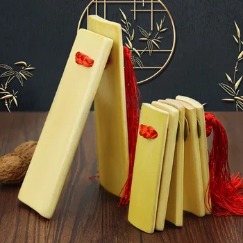 2 штуки китайских старинных бамбуковых кастаньет, Традиционный инструмент Allegro, бамбуковый Куайбан Для детей и взрослых, подарок на весенний фестиваль