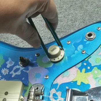 Гитарный инструмент для извлечения колпачков для ручек-втулок Guitar Builder Металлический съемник для извлечения колпачков для ручек для гитары Совершенно Новый