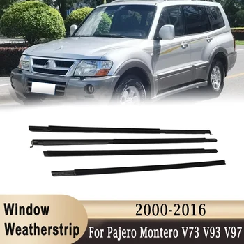 Для Mitsubishi Montero Pajero V73 V93 V97 2000-2016 Уплотнительная планка на оконном стекле, Внешняя молдинговая отделка боковой двери, уплотнительный ремень