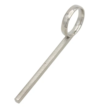 металлическое скользящее кольцо для пальцев диаметром 84 мм, тянущее кольцо, подходит для труб, корнетов, замены аксессуаров для труб (серебро)