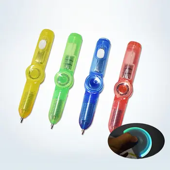 Многофункциональная светодиодная ручка-вспышка, Спиннер для пальцев, игрушки для снятия стресса, ручка-спиннер, Канцелярские принадлежности