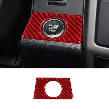 Наклейка из углеродного волокна, Накладка на кнопку запуска, Декоративные Аксессуары для интерьера автомобиля Ford F-150 2015 2016 2017 С 8-дюймовым сенсорным экраном