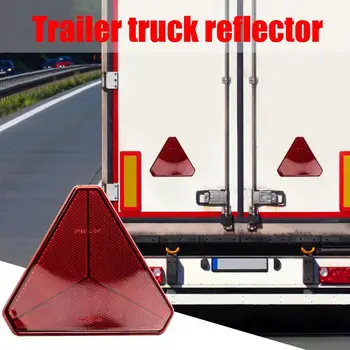 Отражатель для грузовика с прицепом Красный Список E9 Отражатель Тип задней наклейки Автомобильный треугольный отражатель Знак для RV Гольф-кар Грузовик Прицеп