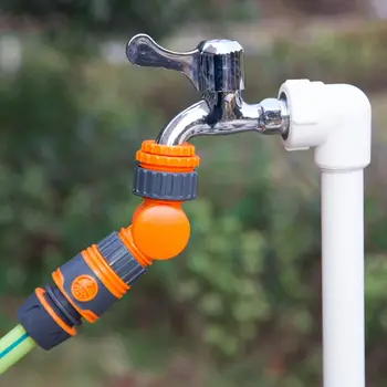 Поворотный кран с регулировкой на 3/4 дюйма, клапан для садовых принадлежностей, Разветвитель водопроводного крана, быстрый соединитель для полива водой