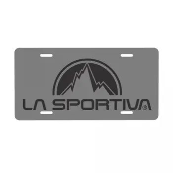 Подгонянный Крутой Логотип La Sportiva, Декоративный Металлический Номерной Знак, Взбирающийся На Алюминиевую Автомобильную Переднюю Бирку Тщеславия 6x12 Дюймов